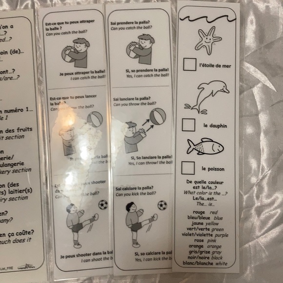 Six French Educational Cards. - Picture 4 of 4